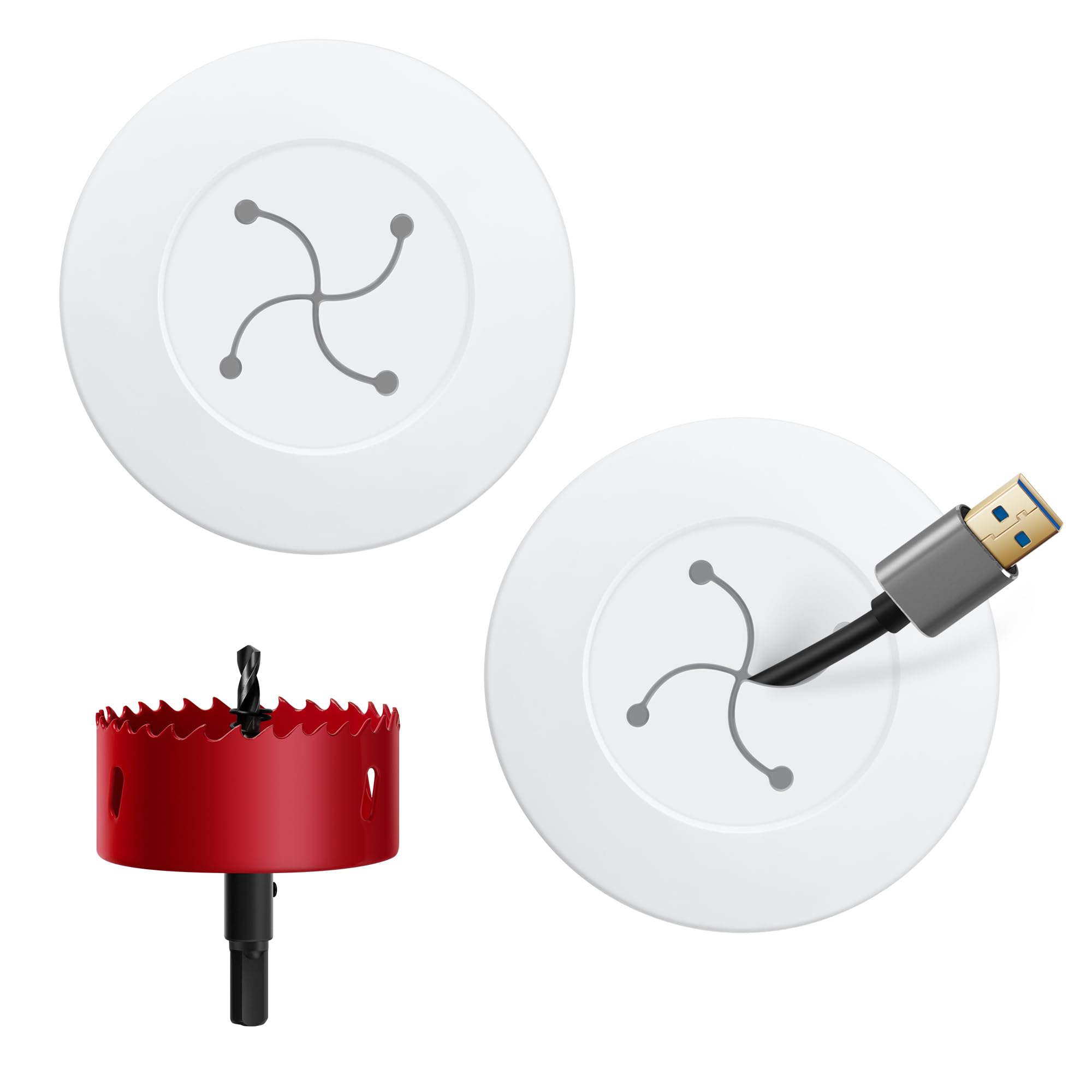 YCLYC Cord Hider for Wall Mounted TV, in Wall Cable Management Kit for Large Capacity, Wall Cable Hider Behind The Wall, Cable Raceway White Includes