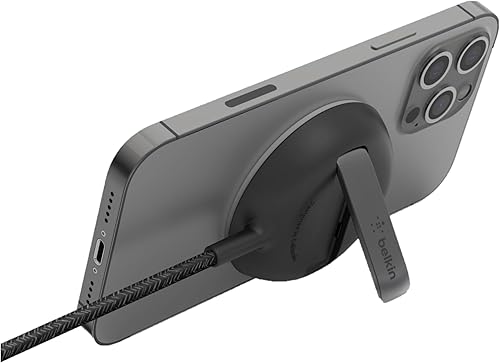 Miniatura 9 de Belkin Almohadilla de carga inalámbrica magnética Qi2 de 15 W con soporte - Cargador inalámbrico con certificación Qi2 compatible con MagSafe
