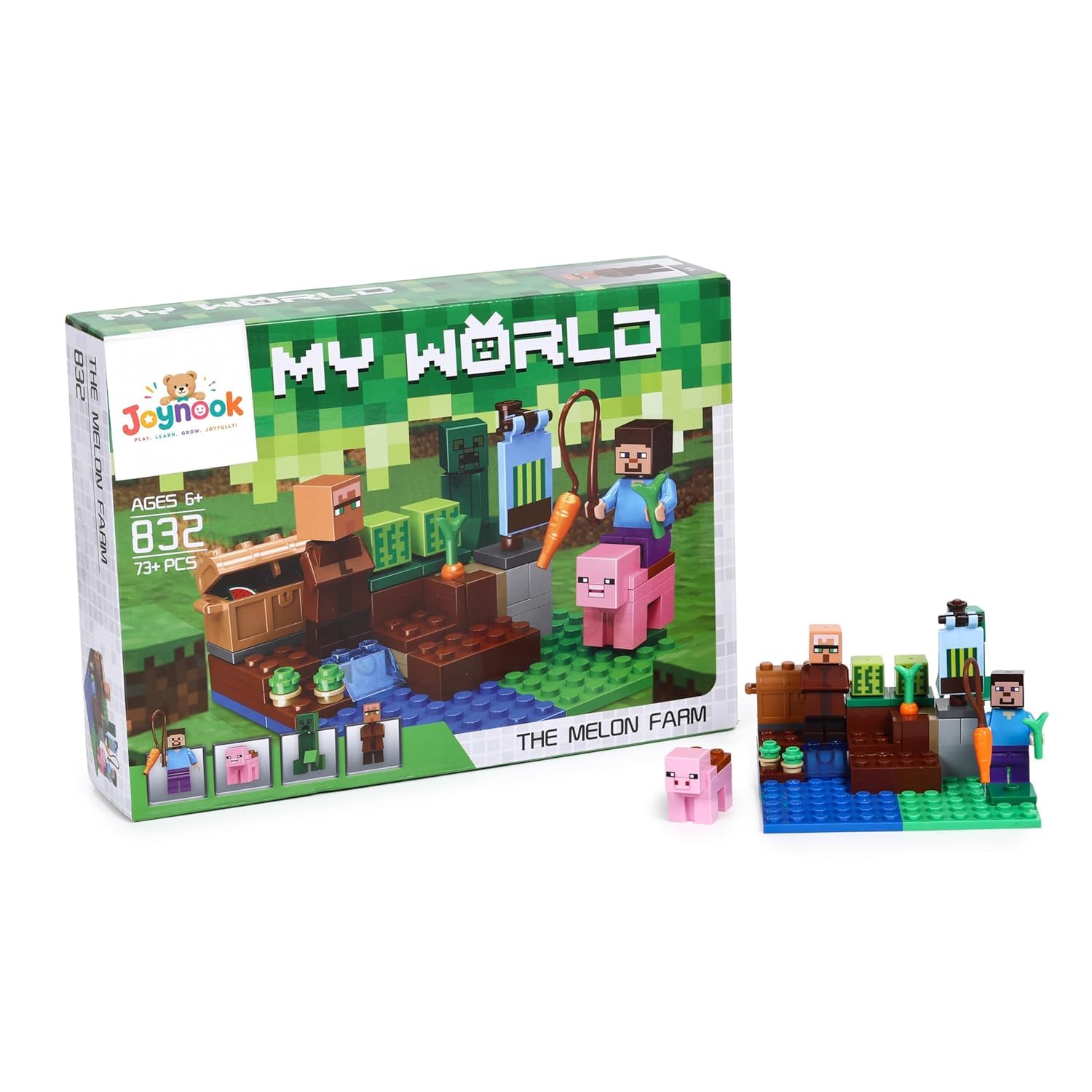 Myworld Building Blocks Toy Set – Nether Battle Adventure Theme | 96+ Pieces Creative STEM Construction Game | Educational Building Blocks Toy for Boys & Girls Aged 6+ Years-image-49