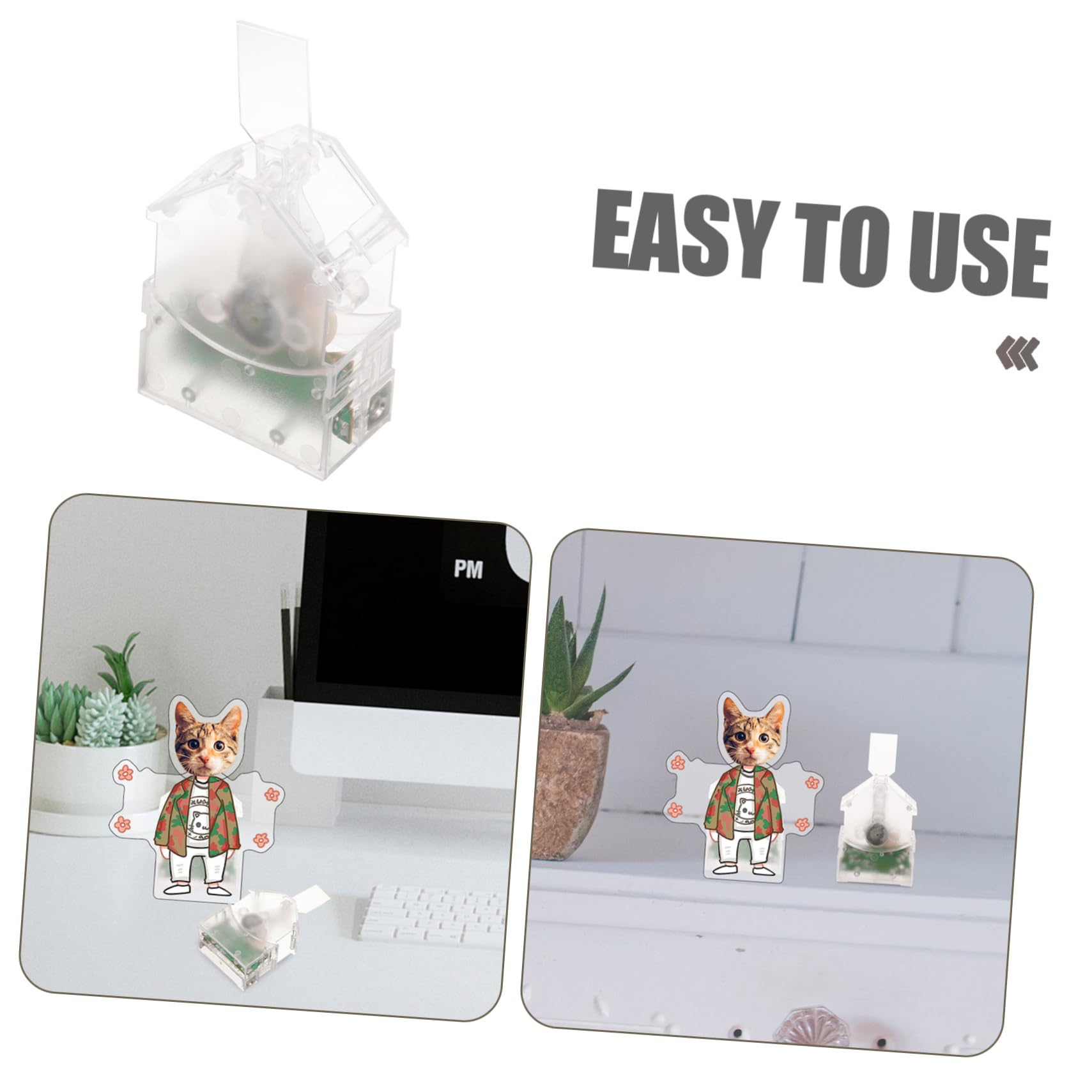 JEWEDECO Swing Craft Table Sign Holder DIY Display Stand Promotions Stand Dancing Head Base DIY Ornament Swing Display Holder Shaking Head Toy Spring Base Dashboard Toy Base Plastic