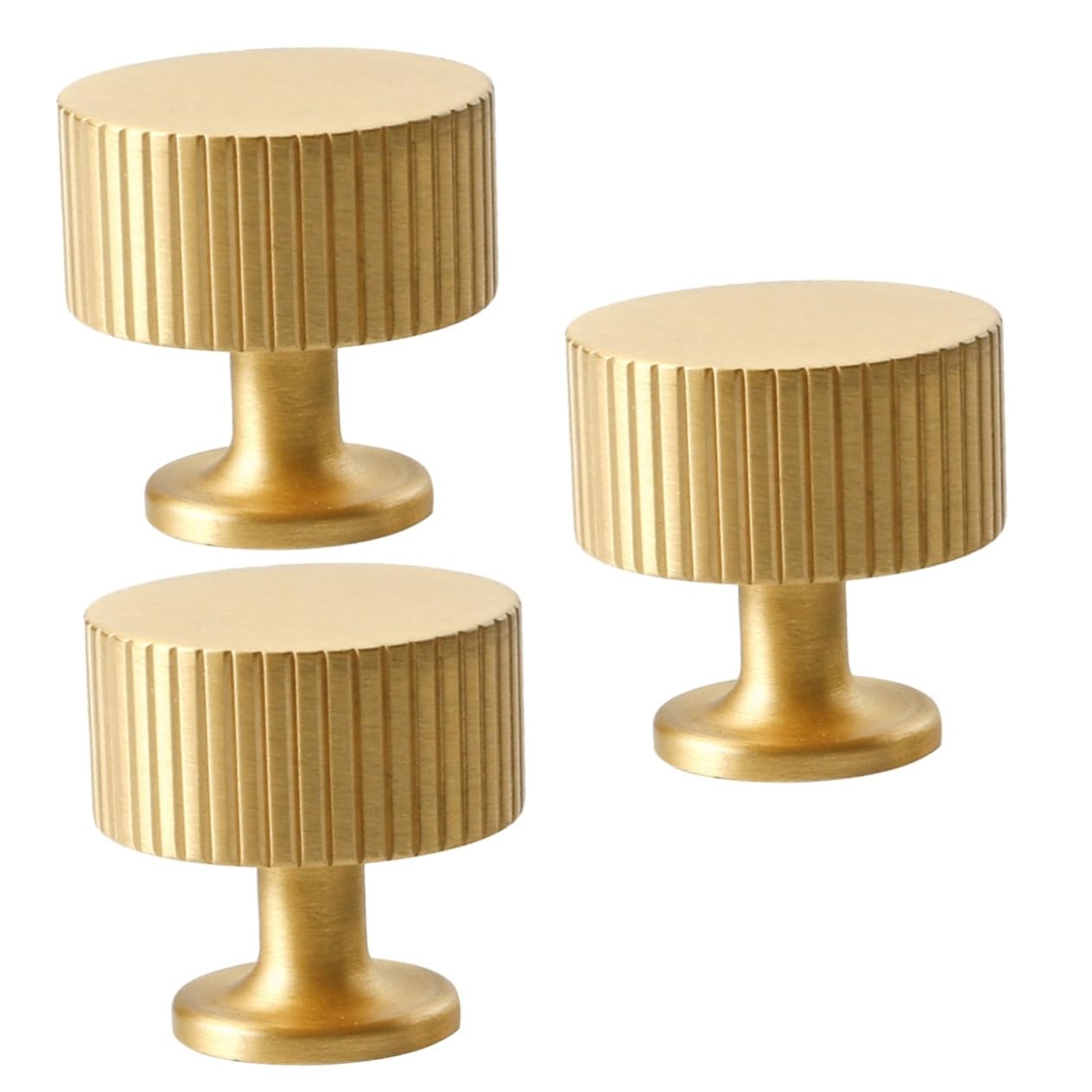 Poignées de meuble en métal doré SHINEOFI l Finition bronze haut de gamme pour armoire