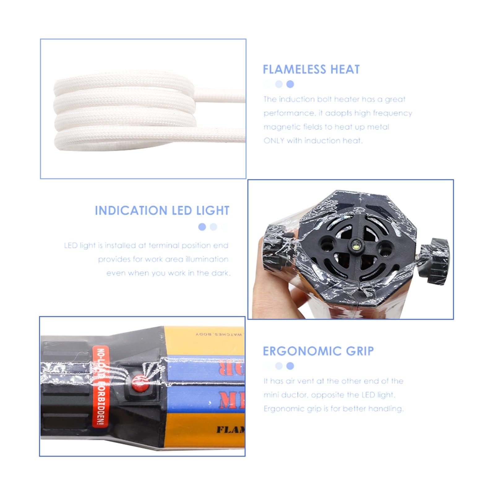 Calentadores de 1000W VAS magnéticos con bobinas, Kit de calor automático sin llama, herramientas de reparación de desensamblador de calor Equipo de calentamiento por inducción
