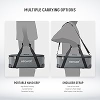 Vista 5 de NEEWER Bolsa de transporte con espuma movible acolchada para Studio Light Q300 Vision 4 ML300 CB60B RGB CB60 MS60B MS60C MS150B, bolsa de transporte