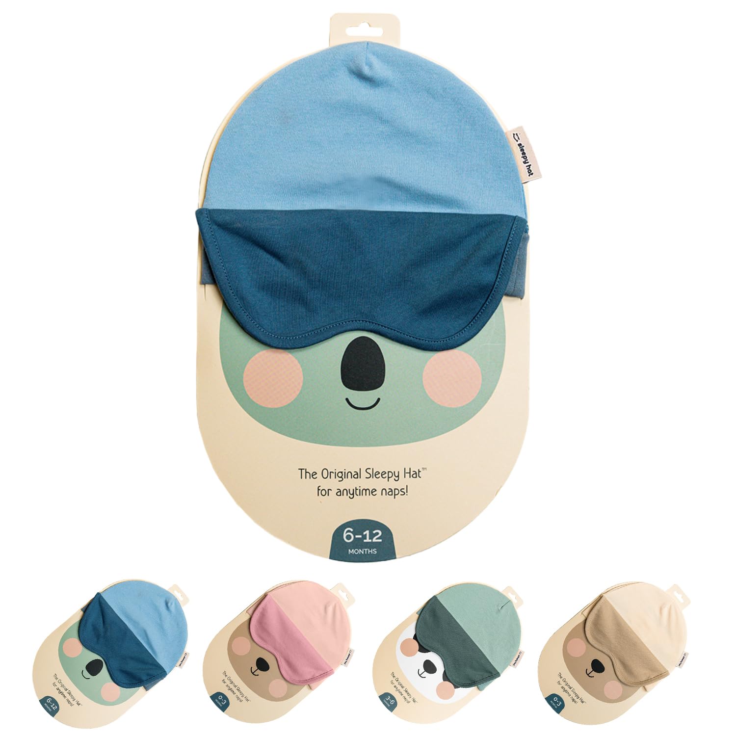 The Original Baby Sleep Mask & Soft Eye Shade – Newborn, Sun Hat & Beanie – Travel & Baby Gifts