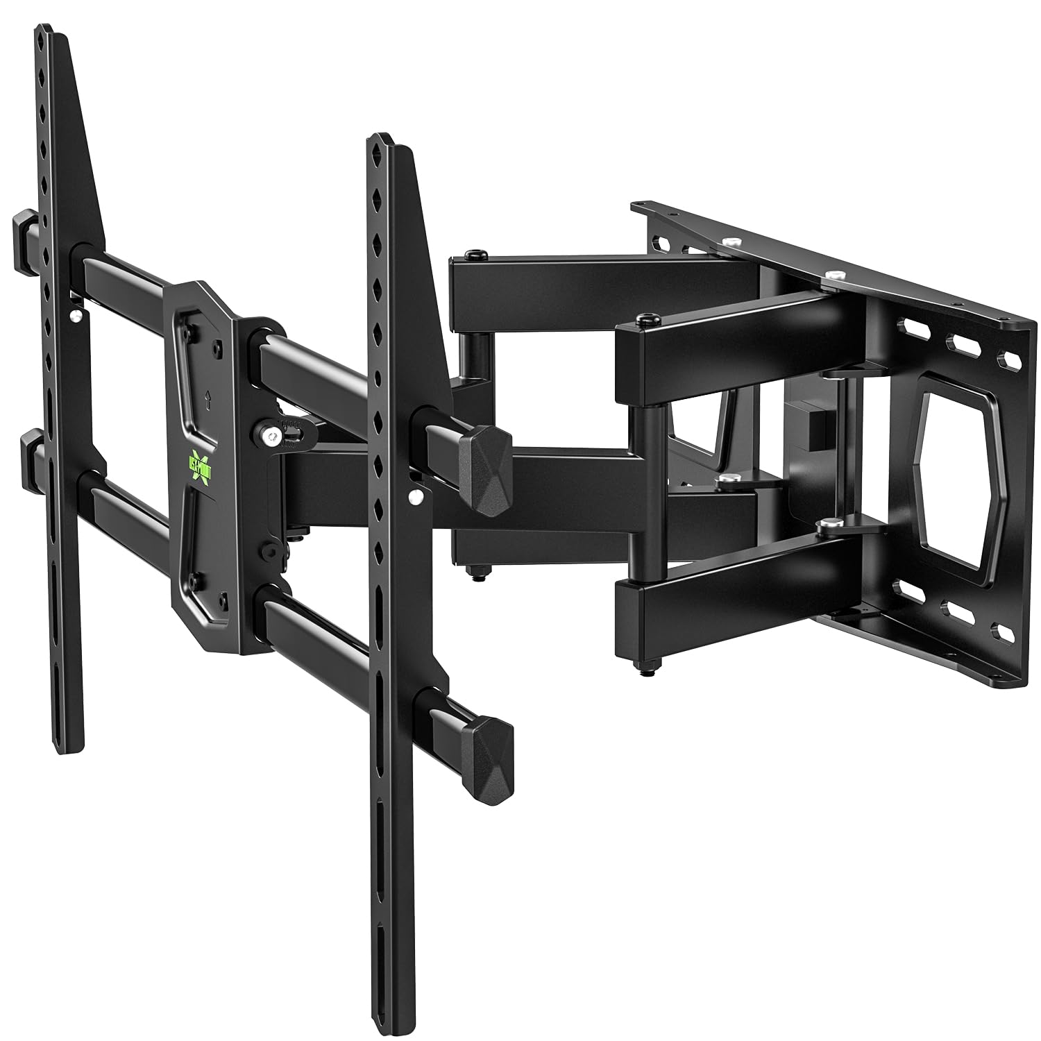 USX MOUNT Full Motion TV Wall Mount for 42"-80" TVs, Swivel and Tilt TV Mount, Wall Mount TV Bracket with Articulating 6 Arms, Max VESA 600x400mm, 110 lbs, 16" Wood Studs with Wall Drilling Template