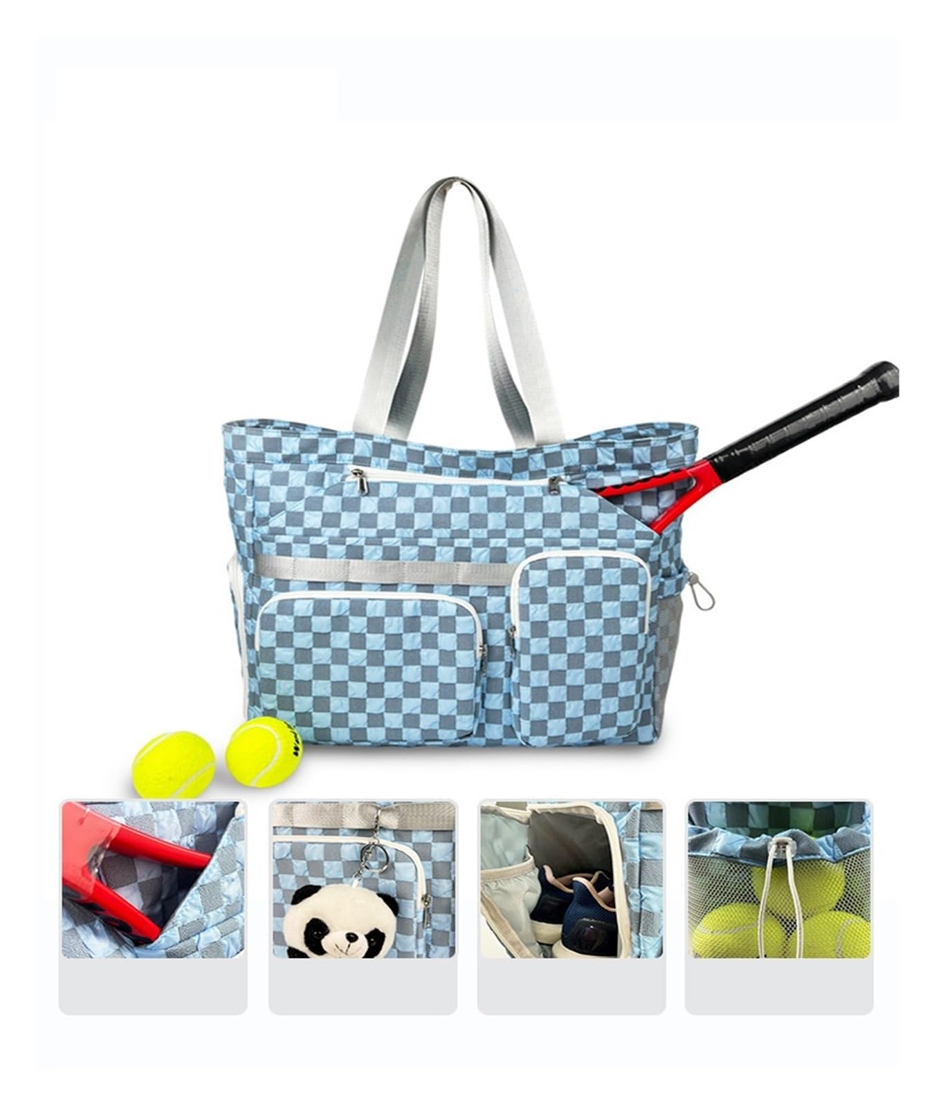 Borsa A Tracolla Da Tennis for Badminton Di Grande Capacità, Sportiva Impermeabile, Casual, Versatile