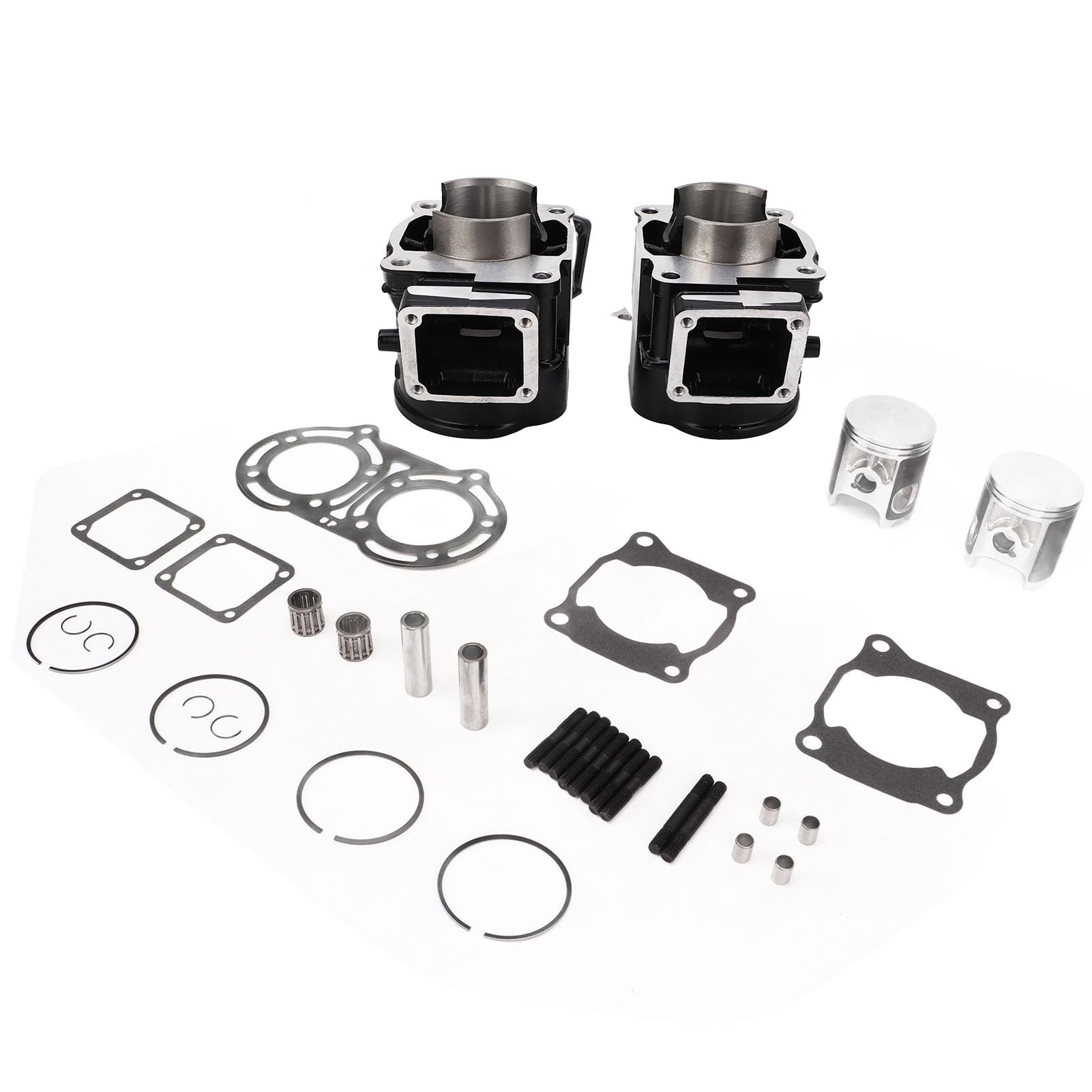 ZJchao Zestaw Górnej Części Uszczelki Tłoka Cylindra 2GU 11311 00 00 do Banshee 350 YFZ350 1987-2006, Wysokowydajne Aluminium, Otwór 64 Mm