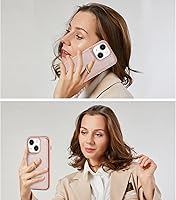 Vista 4 de Elteker Funda para iPhone 13 con soporte para tarjetas, funda tipo cartera para iPhone 13 para mujer con soporte de anillo, bloqueo RFID, ranuras