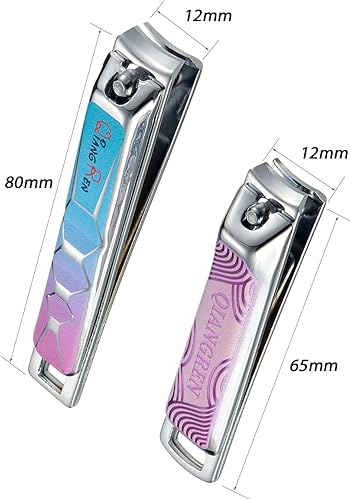 Miniatura 5 de Juego de cortaúñas súper afilado y fuerte, cortaúñas de uñas y pies de acero inoxidable fuerte para mujeres u hombres (estilo 3)