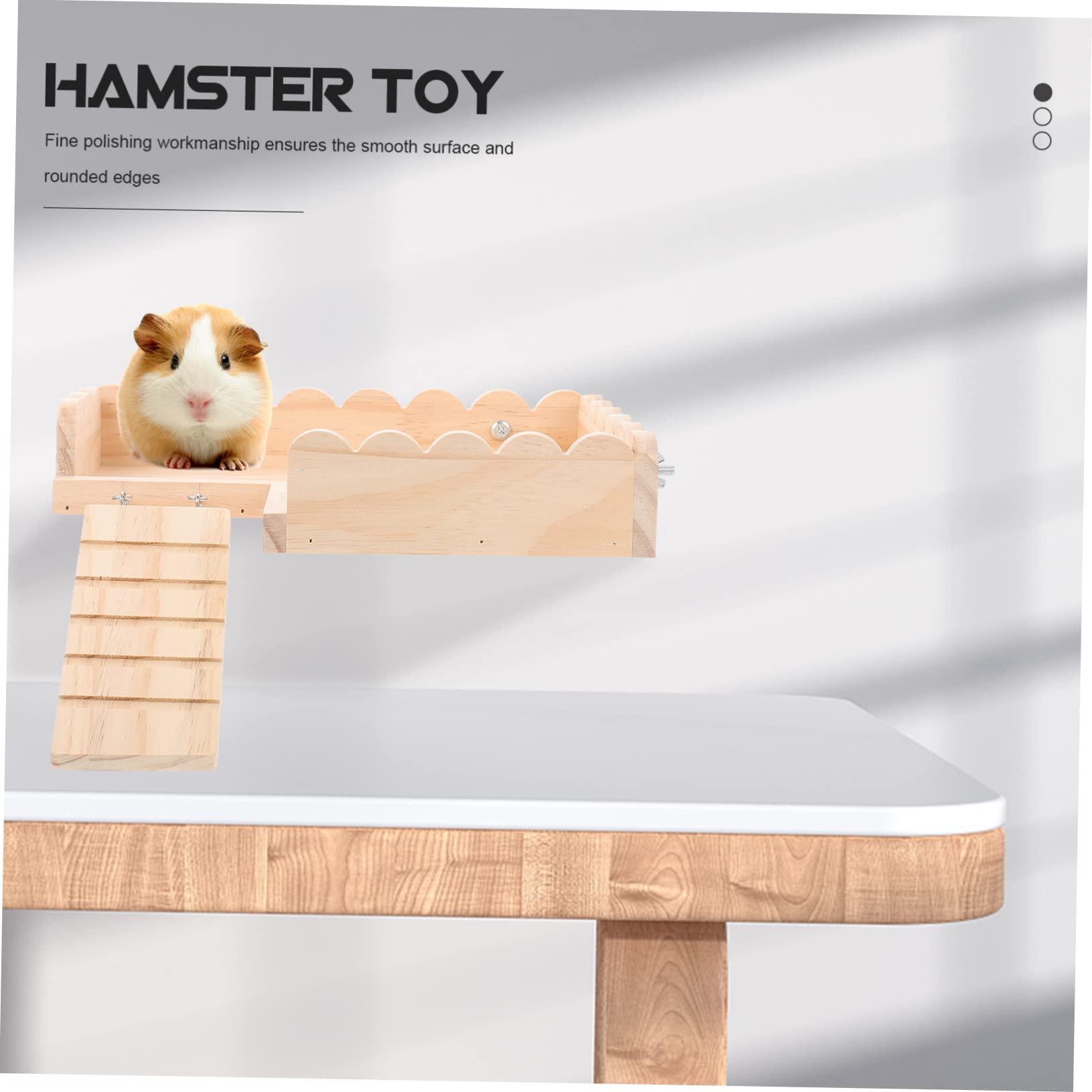 Juguete De Hámster Zona De Juegos para Ratas Plataforma De Hámster con Escalera para Hámster Pájaro Se Posa Jaula Juguetes Base De Hámster Tablero De La Jaula De Madera