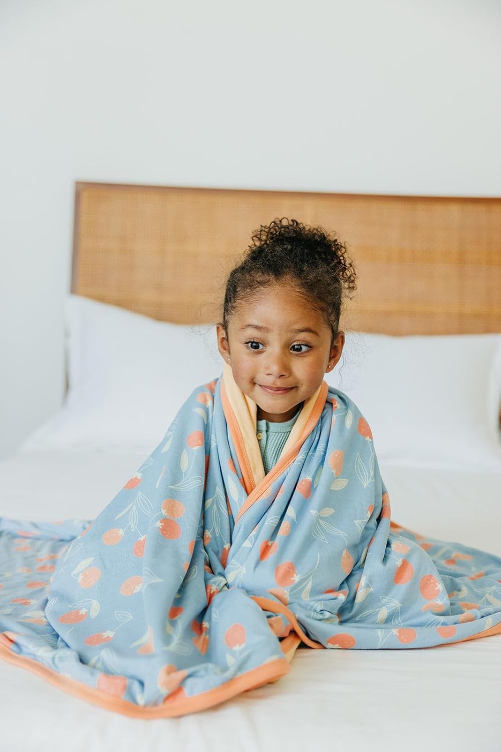 Copper Pearl Three-Layer Quilt: Soft Quilts for Boys & Girls | Breathable, Cozy Toddler Blanket | Newborn Quilt | 46x46 Premium Polyester/Rayon | Clementine