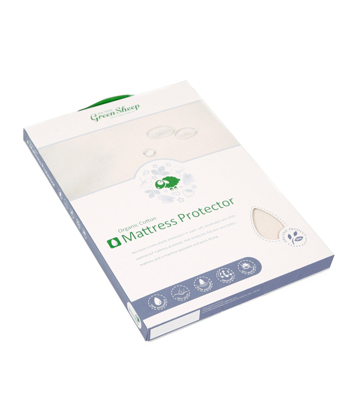 green sheep mattress protector