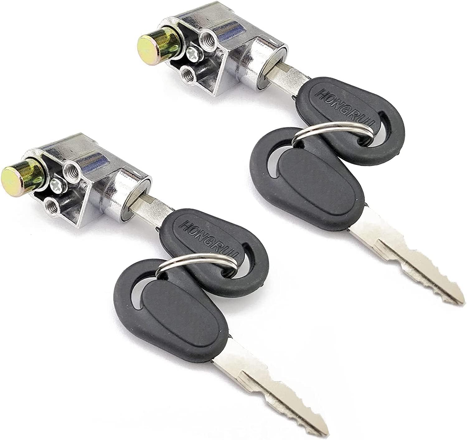 2x Motocykl E-bike Elektroniczny rower Skuter Cylindr Blokada Cylindrów Przełącznik zapłonowy Anti-Theft Safety Lock z 4-klawiszami