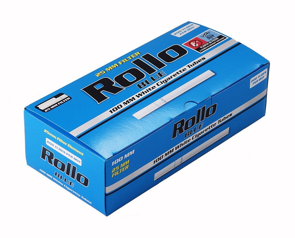 Rollo Blue Lot de 10 boîtes de tubes filtrants 100 mm (200 manchons par boîte)