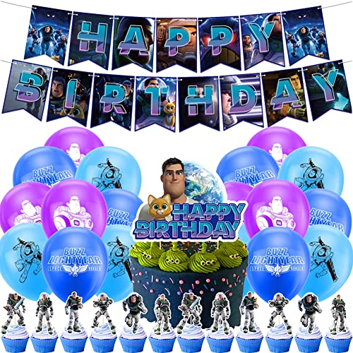 BESTZY Decoracion Cumpleaños Toy Story, 32 Piezas Buzz Lightyear Fiesta Cumpleaños, Toy Story...