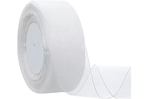 Opulent White Gift Wrap Ribbon: Adorn Your Presents with Elegance