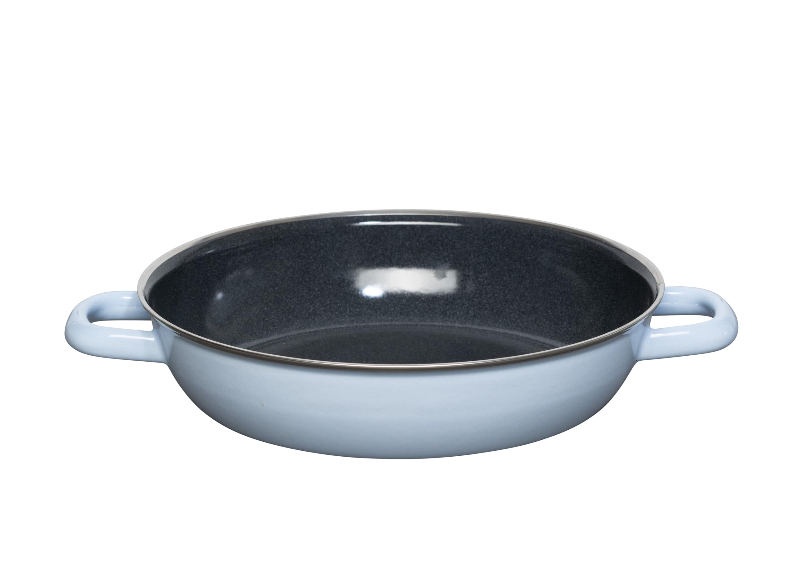 Riess, 0048-028 Saut Pan with Glass Lid, 24 cm, Sky Blue, LW32.3 x 25.3 x 12.9 cm, Weight 2.011 kg - Image 2