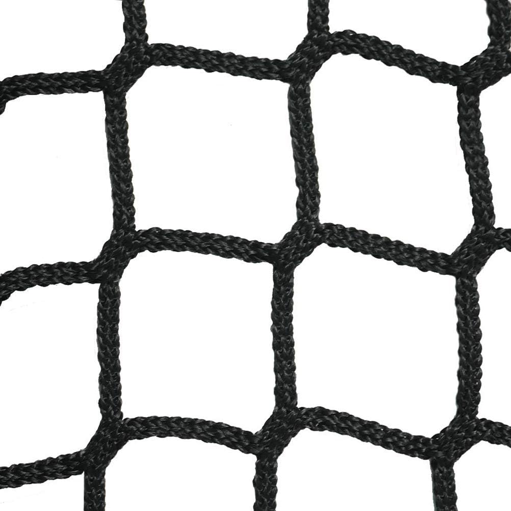 Aoneky Polyester Baseball Backstop Net, Heavy-Duty Knotless Mesh for Hitting & Pitching, UV & Weather Resistant Barrier with Rope Border (Softball, Training, Outdoor)