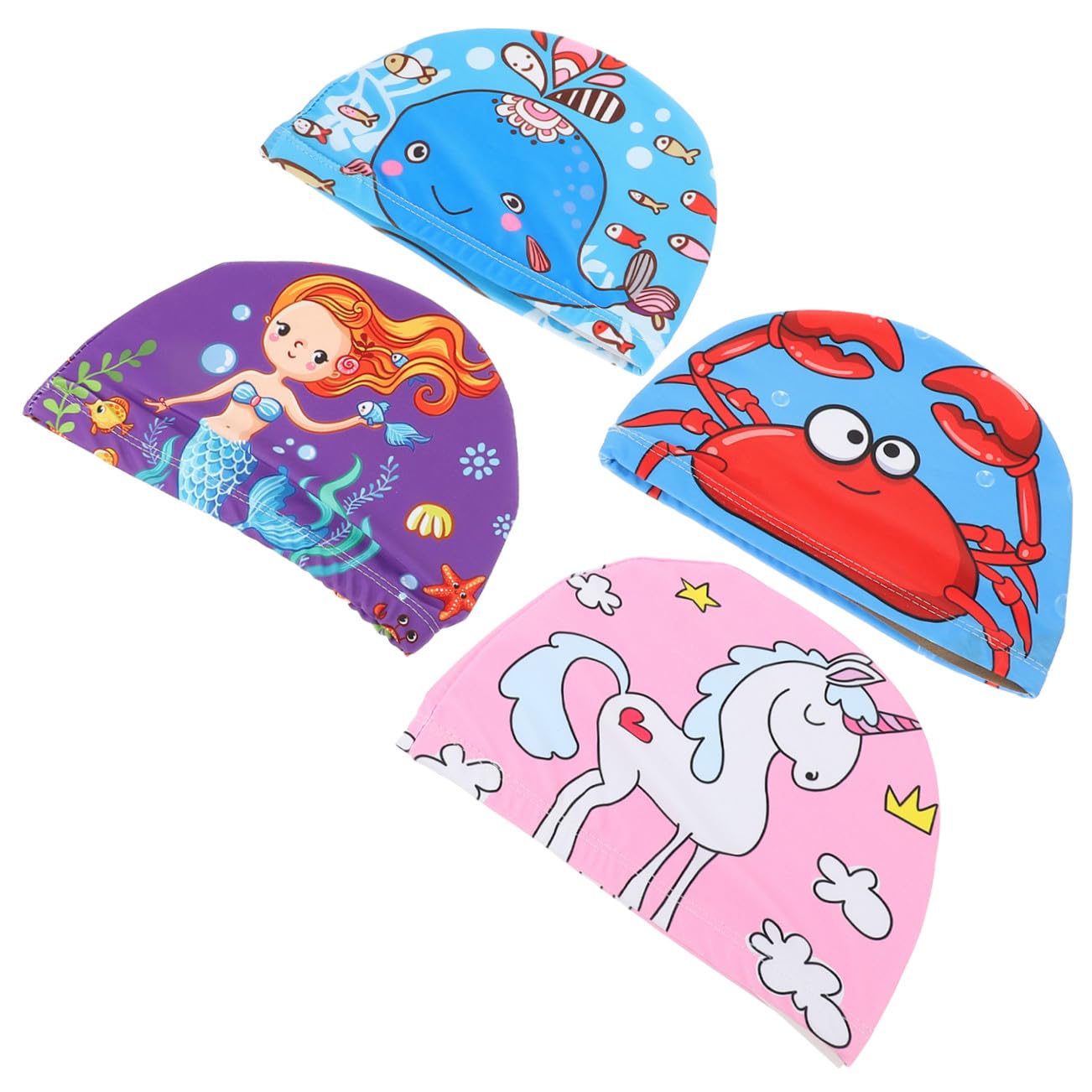 Toddmomy 4 Cuffie per Design Divertenti per Ragazzi e Ragazze Antiscivolo Piscina e Doccia