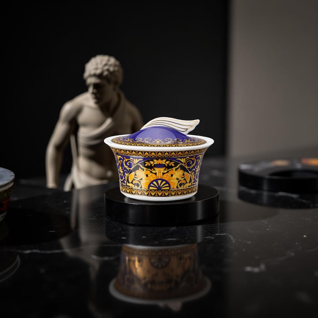 Rosenthal Ikarus Medusa Bblue Sugar Bowl