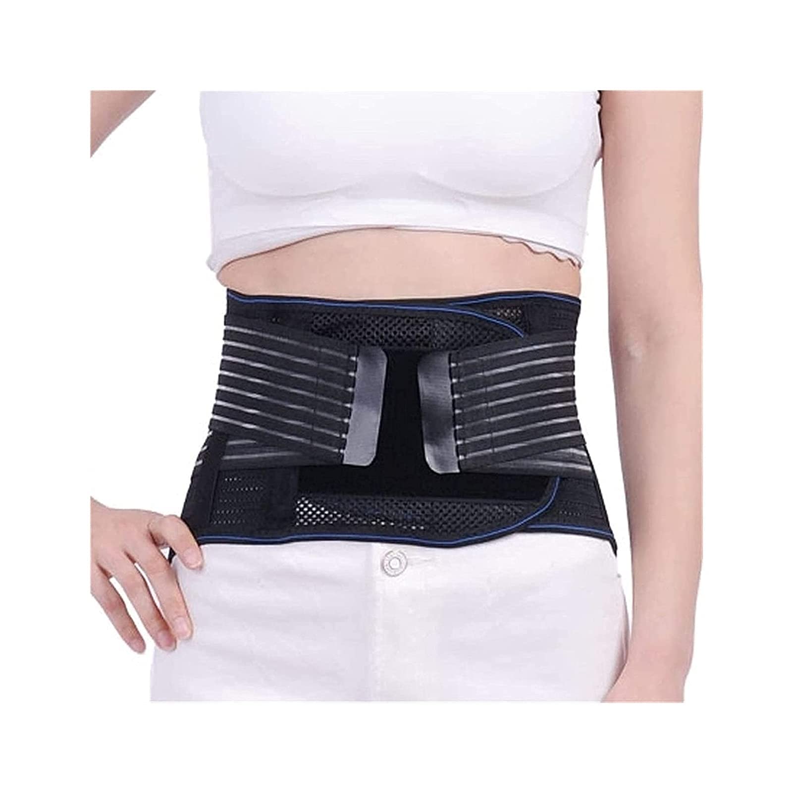 Autocalentamiento Lumbar Brace Tourmaline Magnético 9pcs Hueso de Acero Cinturón de Soporte Lumbar Cintura Columna Vertebral Espalda Corrector de Postura Cinturón Alivio del Dolor Hombres Mujeres