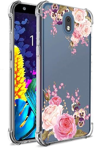 Funda para LG K30 2019  LG Escape PlusLG Journey LTE L322DL, funda de protección ultra fina de plástico suave TPU anticaídas para LG K30 2019 (flor