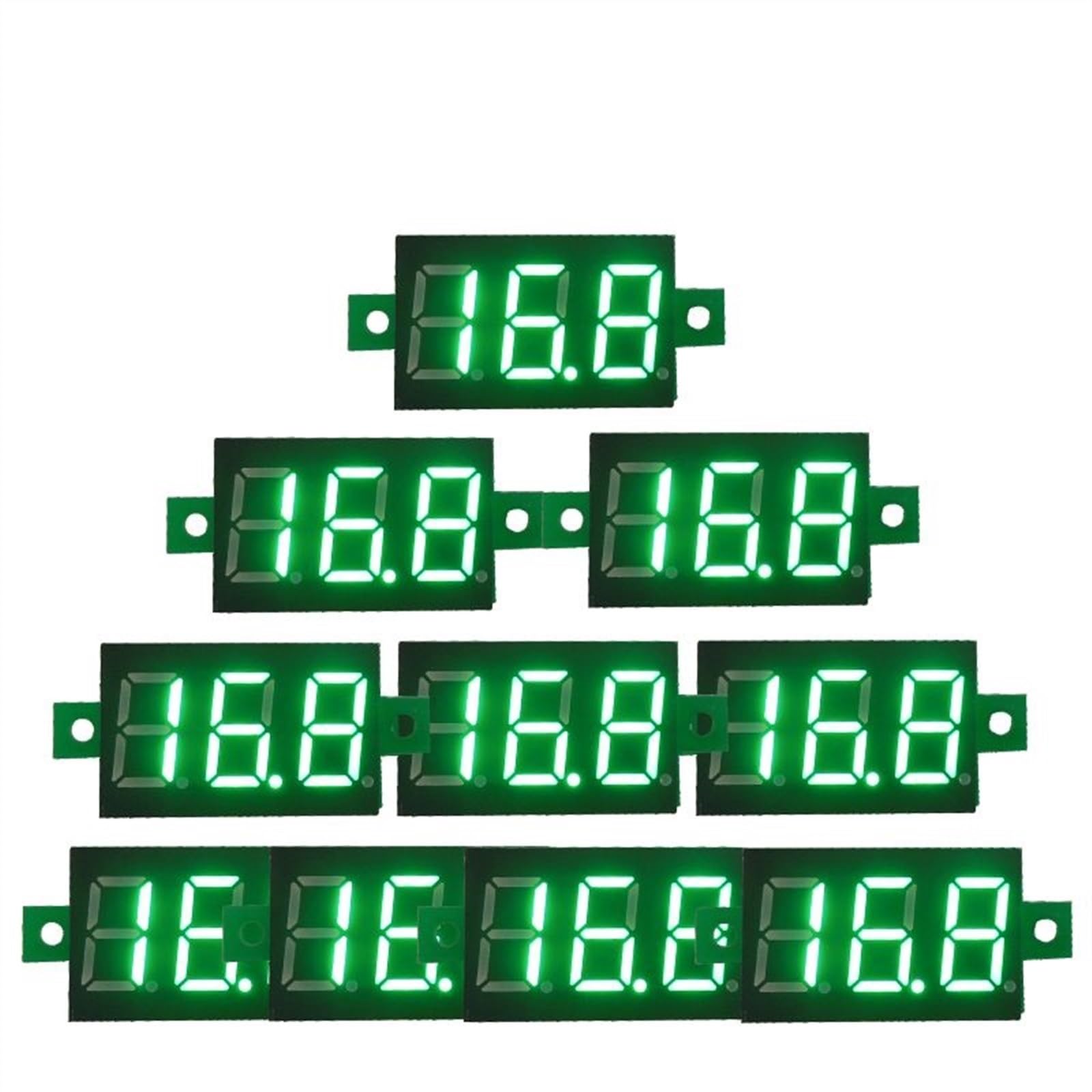 10 szt. Moduł cyfrowy LED DC 2,5 V-30 V woltomierz monitor napięcia DC woltowy tester tester napięcia wskaźnik napięcia e-rower