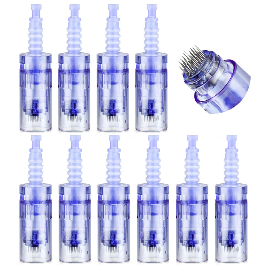 10 pezzi Dermapen 36 Cartucce, Dermapen Cartuccia di Ricambio Confezionata Singolarmente per Derma Pen