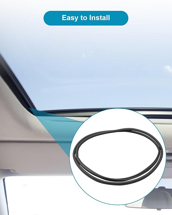 HUQUZN Sunroof Seal Fit for Dodge Nitro Caliber Journey 2007-2018 Jeep Liberty Patriot Compass 2007-2017, Roof Panel Opening Seal Replace 5183172AC 05183172AC 5183172AA by HUQUZN - Image 3