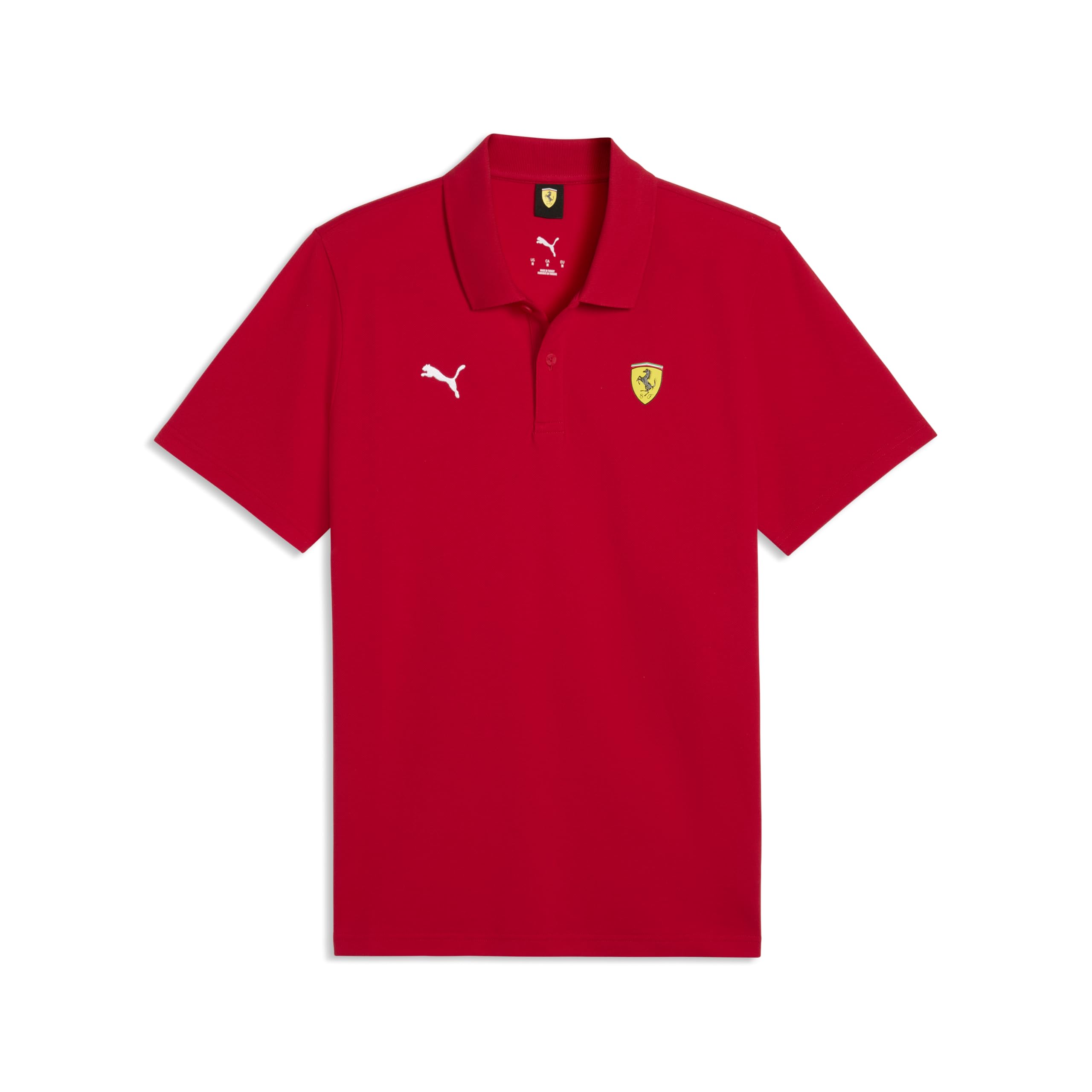 PUMA Scuderia Ferrari F1 Men's Classic Polo - Rosso Corsa - Size: L