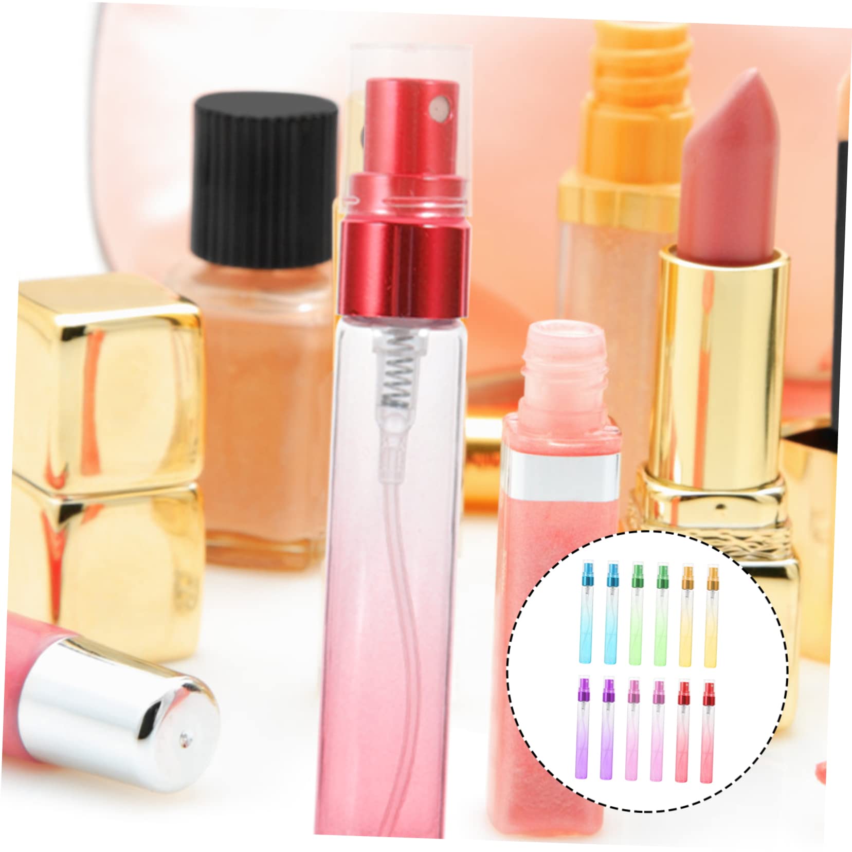 MAGICLULU 2 Set Da 10 Ml Di Flaconi Di Profumo in Vuoti Ricaricabili Da Viaggio Per Articoli Da Toeletta Set Di Pompe Per Prodotti Fatti A Mano E Fragranze 12 Pezzi * 2
