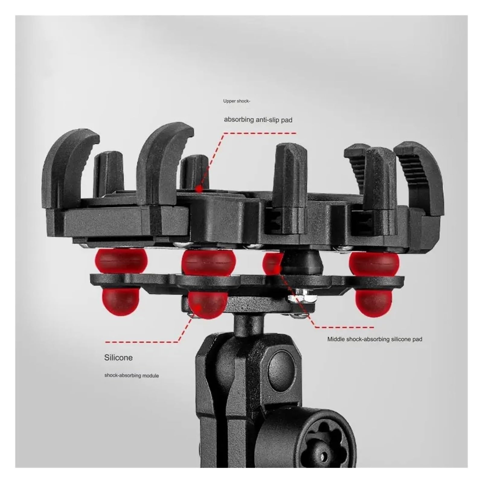 Scheda Staffa Navigazione Supporto Per Telefono Per Moto Vista A 360° Antiurto Antifurto Fissaggio A Otto Artigli Staffa Per GPS Clip Per Scooter Da Equitazione Staffa Di Navigazione