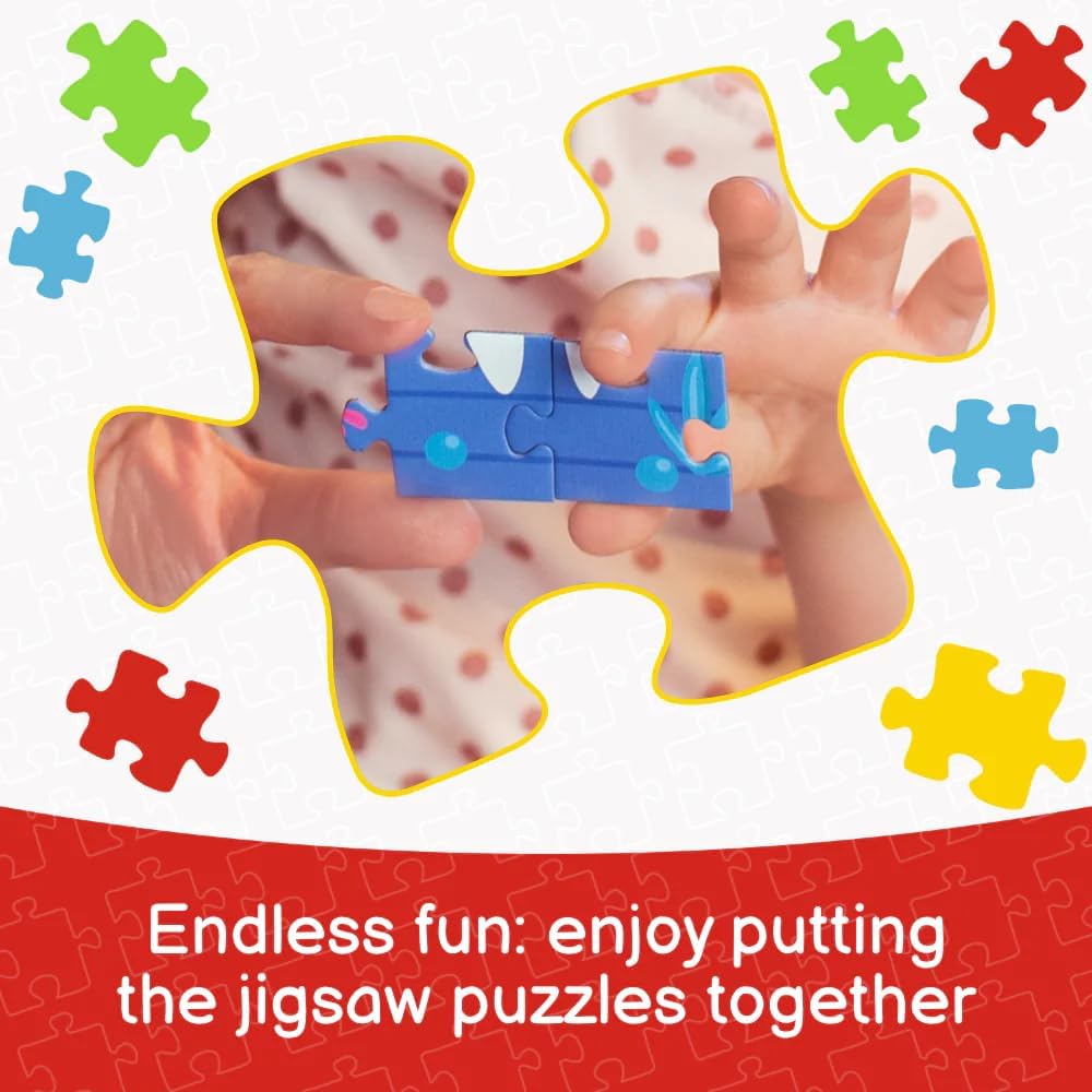 Close-up of hands holding two interlocking puzzle pieces, demonstrating the fitting process.
