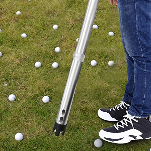Finger Ten Golf Ball Retriever Picker Upper Shagger Tube Collector Release Aluminum Alloy Grabber Pick Up Sucker Practice Tool For Men Women (Detachable Aluminum Tube) #TOP6