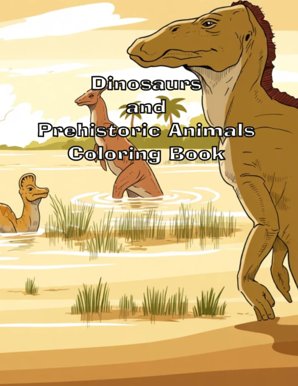 Dinosaurs and Prehistoric Animals Coloring Book