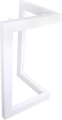 Miniatura 3 de Patas de acero en forma de L de 28 pulgadas para mesa de comedor, estilo campestre, cocina industrial, oficina, escritorio de computadora, juego de
