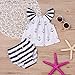 Infant Baby Girls Off Should Anchor Tops and Striped Briefs Outfits Set Sunsuit Clothes Tag Size 70(0-3M, White and Navy Blue)