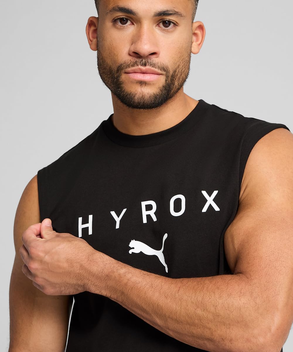 PUMA Canotta x HYROX Cut-off da Uomo M Black