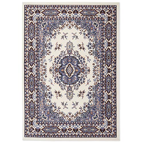 Home Dynamix Premium Sakarya Traditional Medallion Border Area Rug, Porcelain, 7'8"X10'7" Rectangle #TOP2