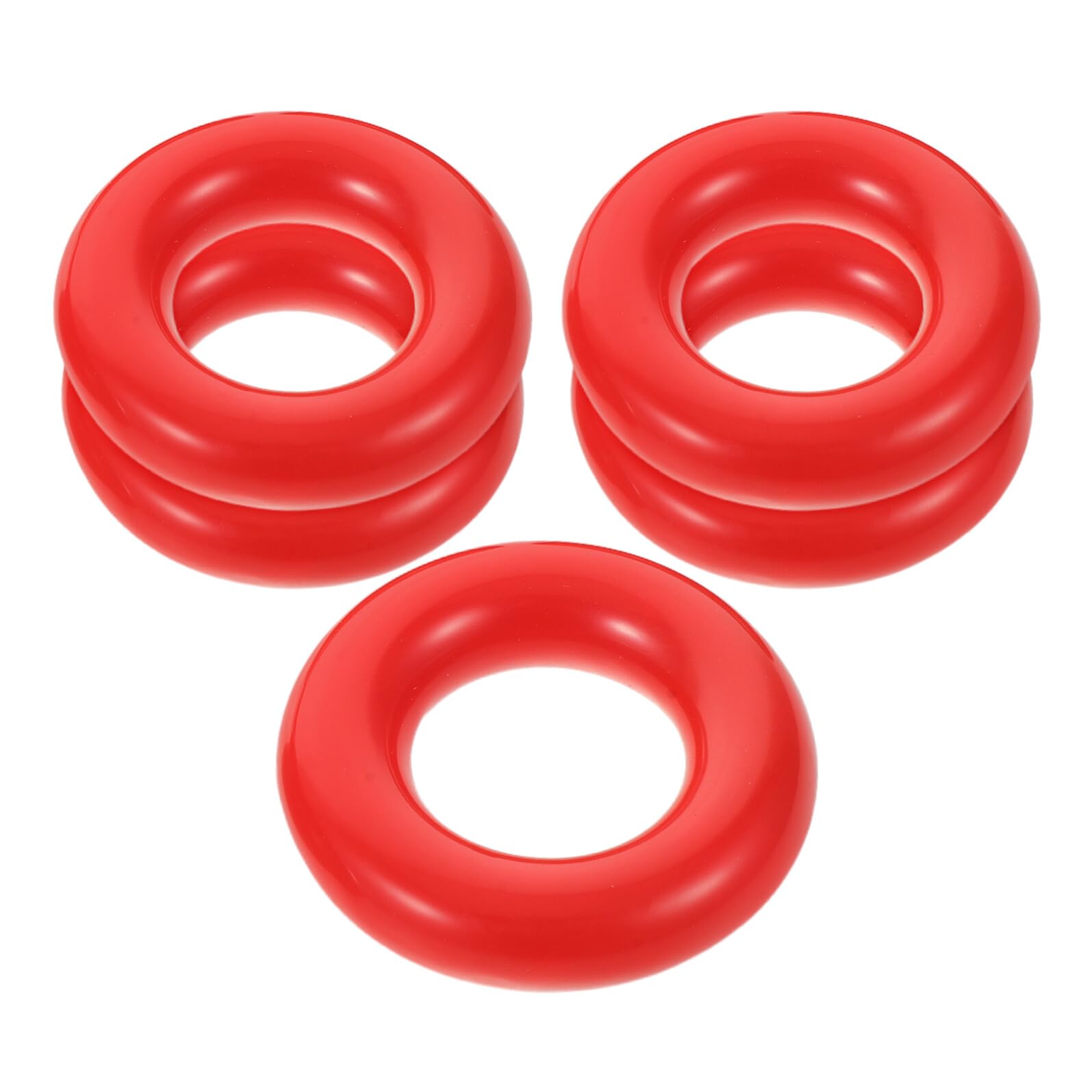Anillos de Peso para Entrenamiento de Swing de Golf, 5 Unidades Rojo, Accesorios de Práctica Resistentes para Palos de Golf, Ayuda para Mejorar Técnica y Fuerza en
