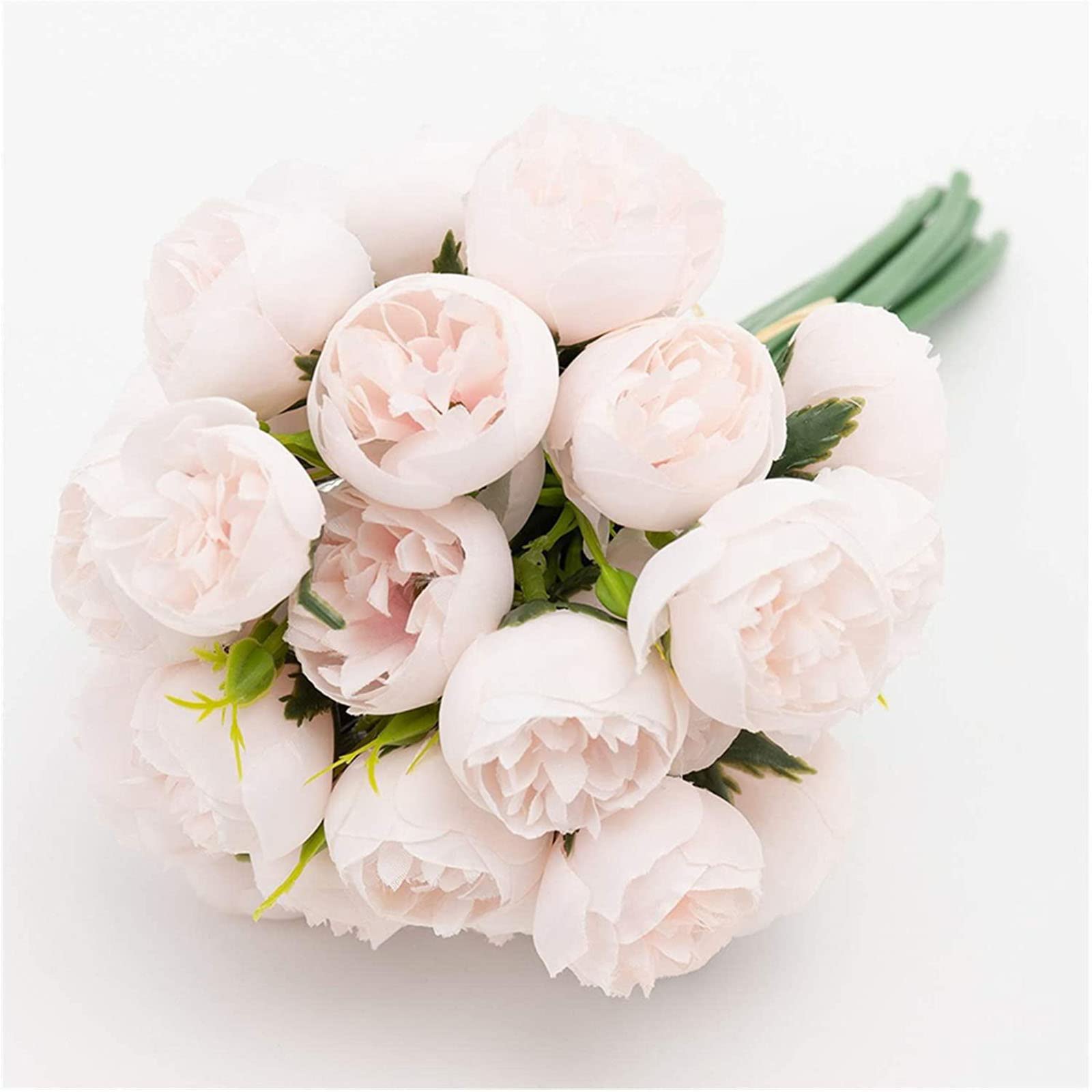 XDLEDMKIZ Artificial Flowers Rose Plastic Flowers Silk Bouquet for Decoration Wedding Bride Holding Flowers 27 Head Faux Rose Fake Flowers