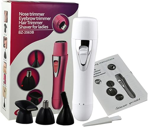 Miniatura 3 de FRCOLOR 2pcs Mustache Shaver Beard Trimmer Cordless Facial Hair Trimmer Barber Trimmer Electric Hair Remover for Men Nose Hair Clippers Mens Beard