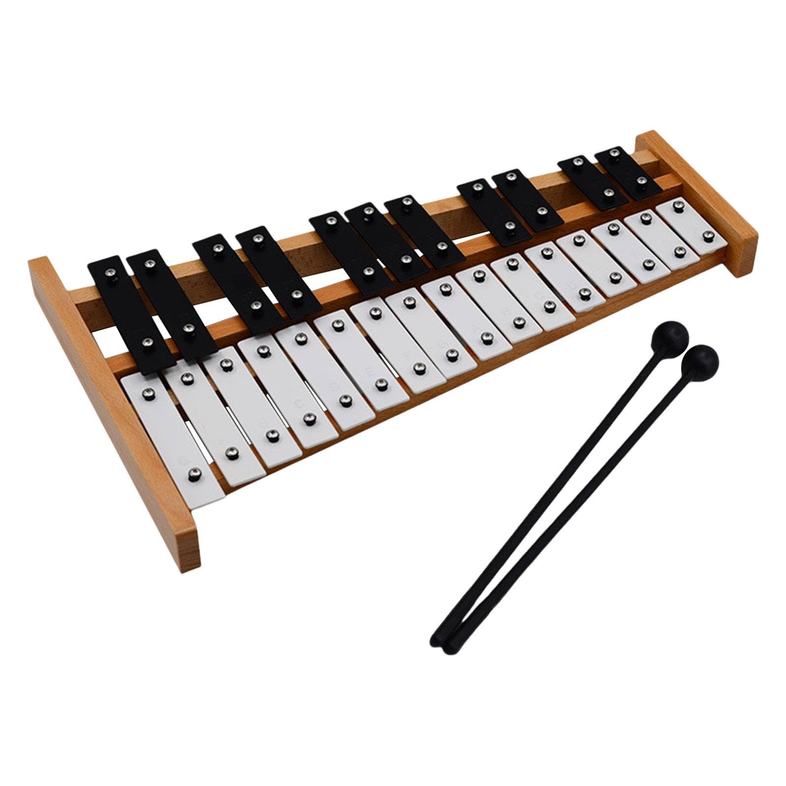 Xylophone/glockenspiel à 27 Notes, Instrument de Percussion Compact, Jouet Piano à Mains Nues pour Spectacles et événements Familiaux.
