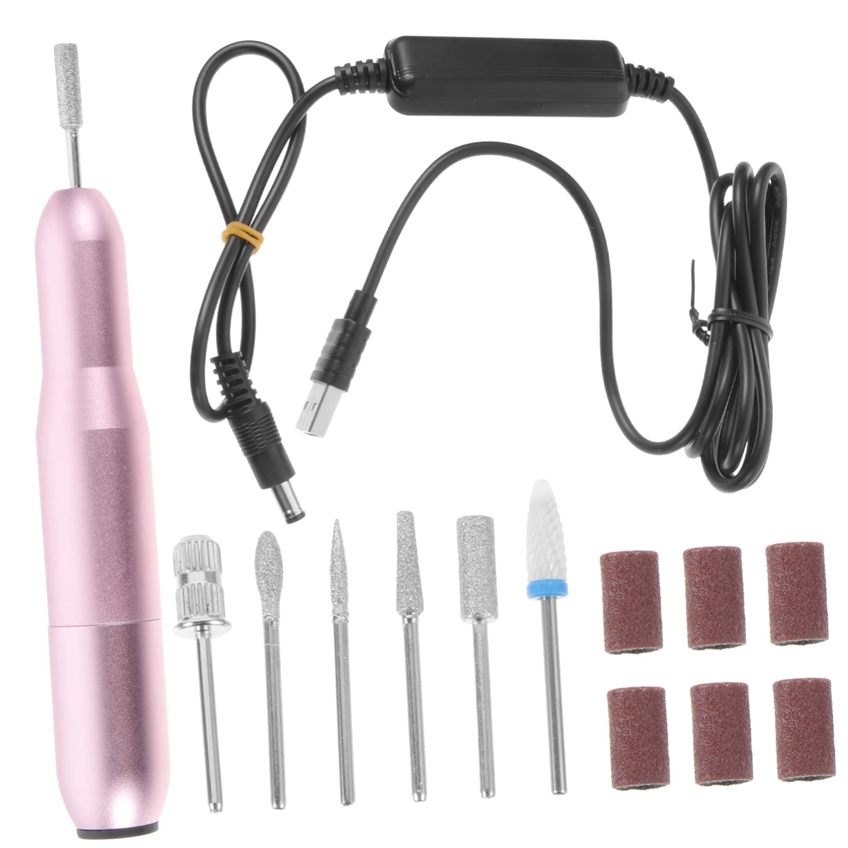 FRCOLOR 1 Set Polisher Professional Pedicure Kit Nail Sanding Bands Nail Drill Sanding Bands Cordless Nail Drill Electric Nail Drill Lurui Nail Kit Set Professional Acrylic with Everything
