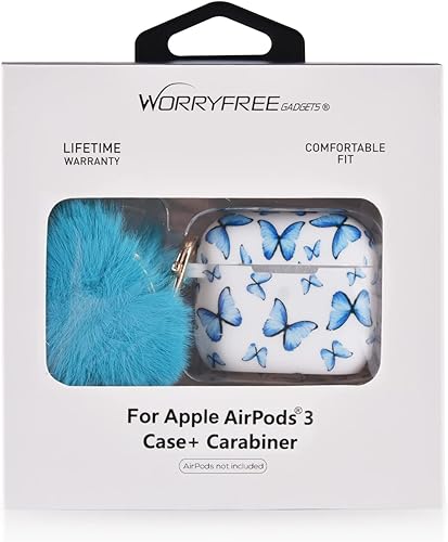 Miniatura 8 de Worryfree Gadgets Funda compatible con Apple Airpods de 3 generación de 3 generación funda de silicona para auriculares para mujeres y niñas funda