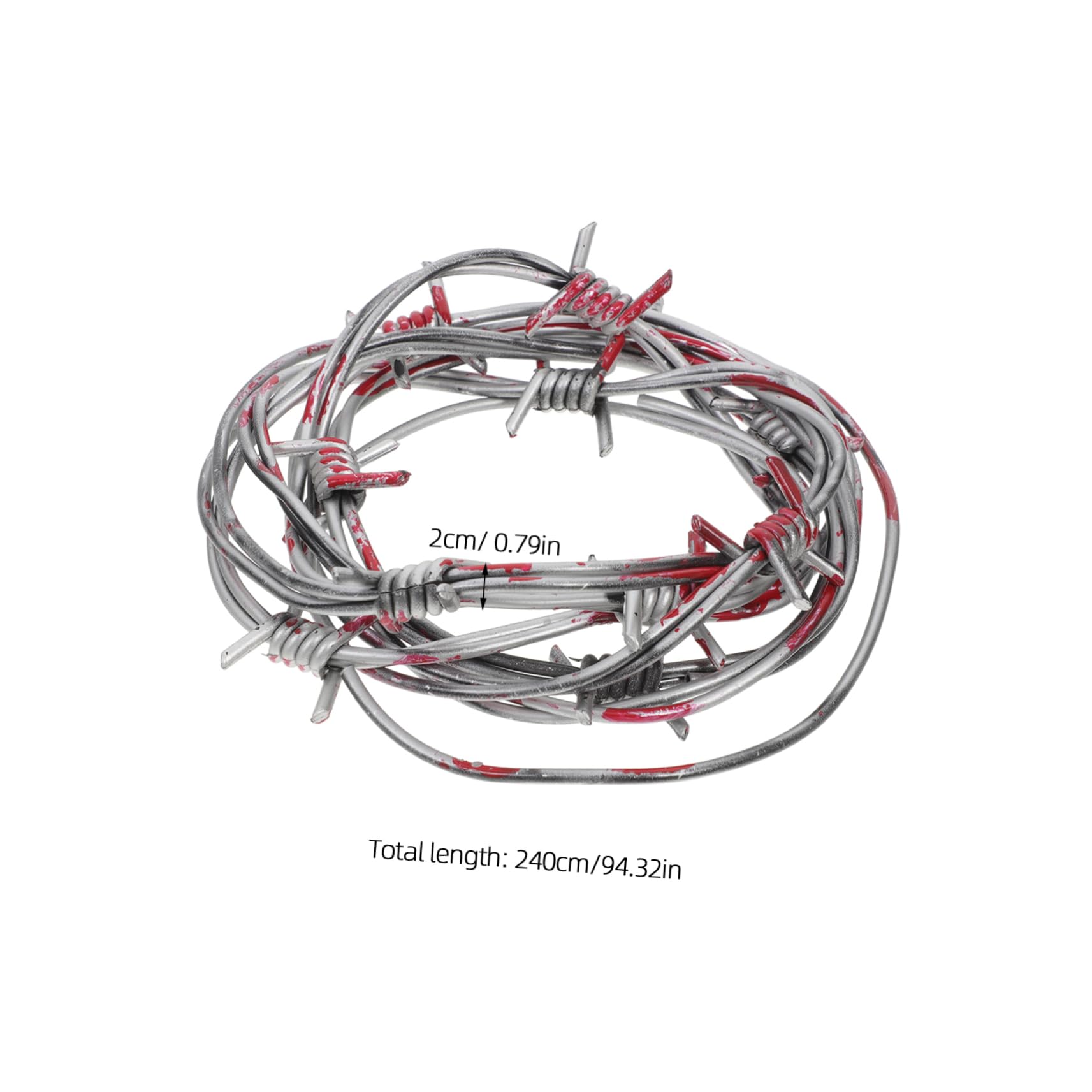 SOLUSTRE Halloween Fake Props Realistic Wire Chain Decorations for Party Decorations