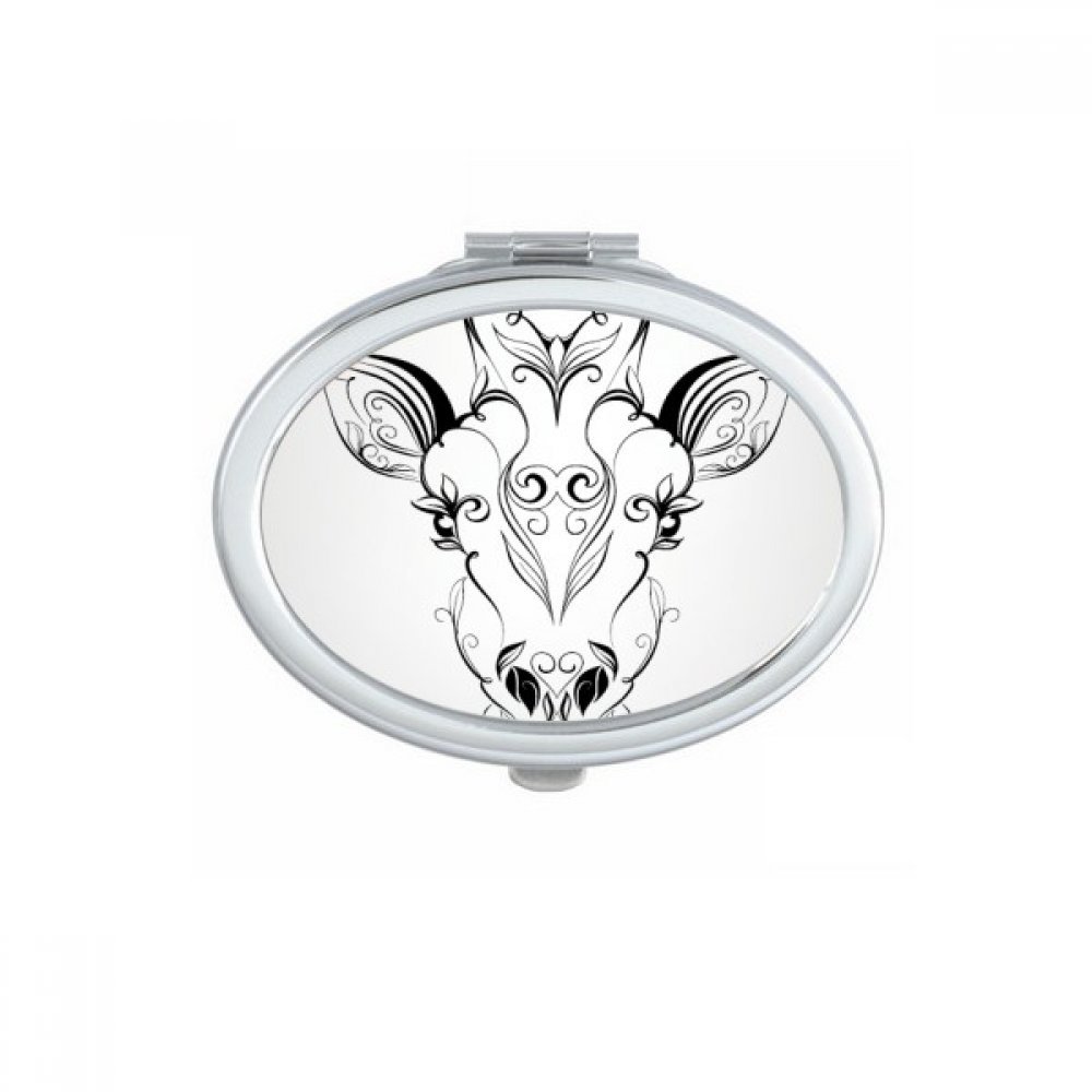 Miroir portable à la main antilope tibétaine petit miroir maquillage compact