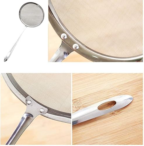 Miniatura 7 de Colador de malla fina con asa colador de malla fina de acero inoxidable colador de grasa para filtro de aceite de grasa M