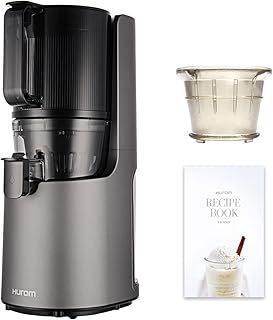 Amazon.co.jp限定】ヒューロムスロージューサー H-200(ダークグレー）フローズンセット | スロージューサー ジューサー ミキサー コールドプレスジュース フローズン 自動搾汁