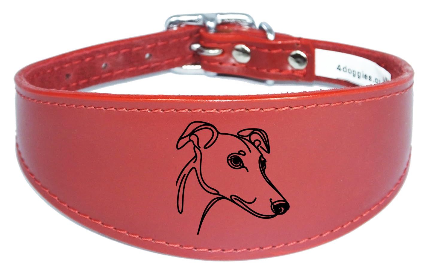 Sighthound Greyhound and Whippet Collar, Luxury Padded Leather, Handmade in the UK, NL31 — image 1